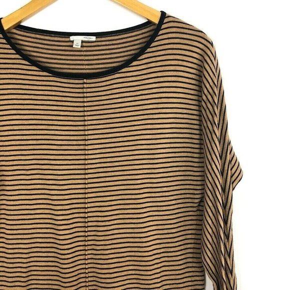 Halogen Brown Striped Knit Dolman Sleeve Sweater - Picture 6 of 6